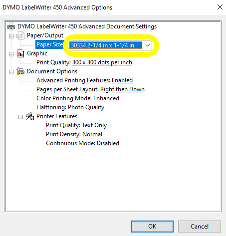Advanced Layout Paper Size - 30334