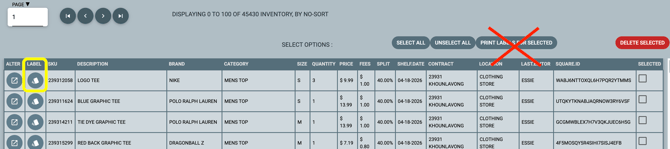 Inventory Screen Rose Retail Print Icon