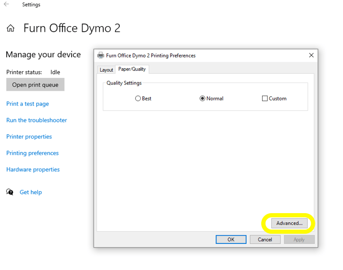 Paper Quality Layout - Advanced