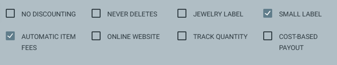 Small Label Check Box